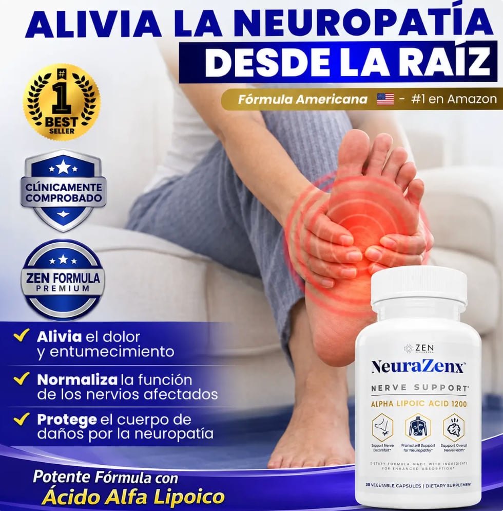 NeuraZenx™ - Apoyo avanzado para el bienestar de tus nervios - 60 capsulas