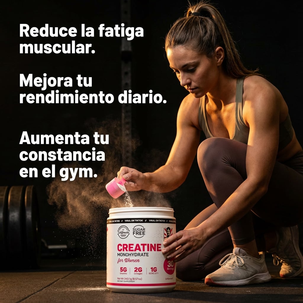 FemmeFit Creatina + Colágeno ORIGINAL PARA MUJERES 🍑 3 EN 1 + ENVIO GRATIS 🎁