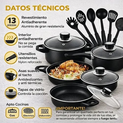 Set de Ollas Antiadherente Premium