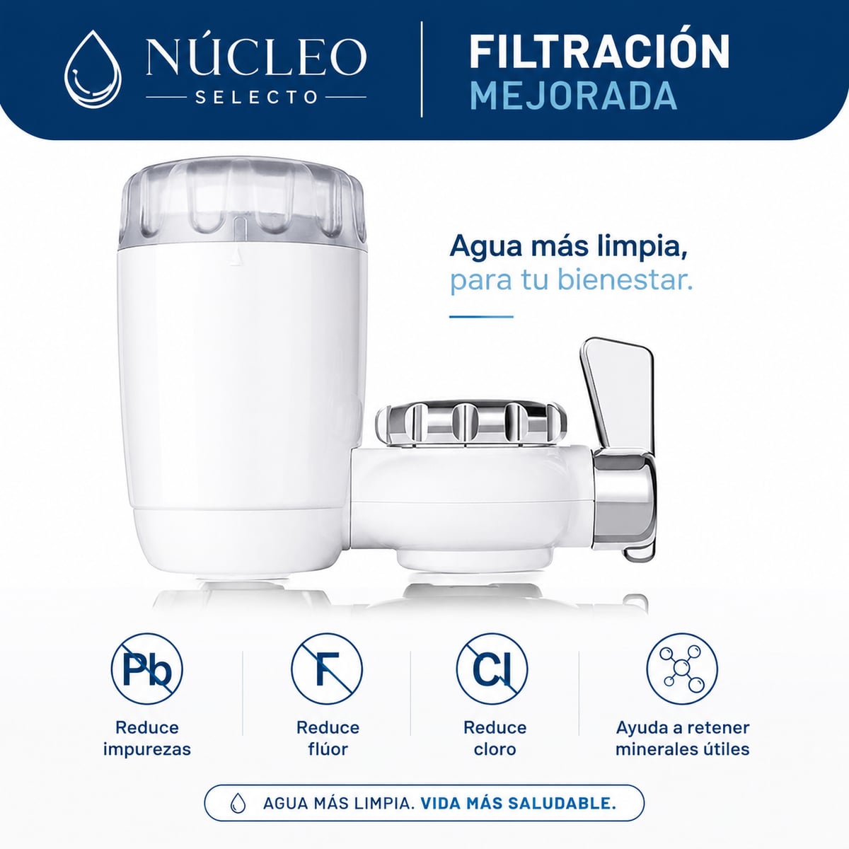 Purificador de Agua para Grifo – Limpieza y seguridad 💧