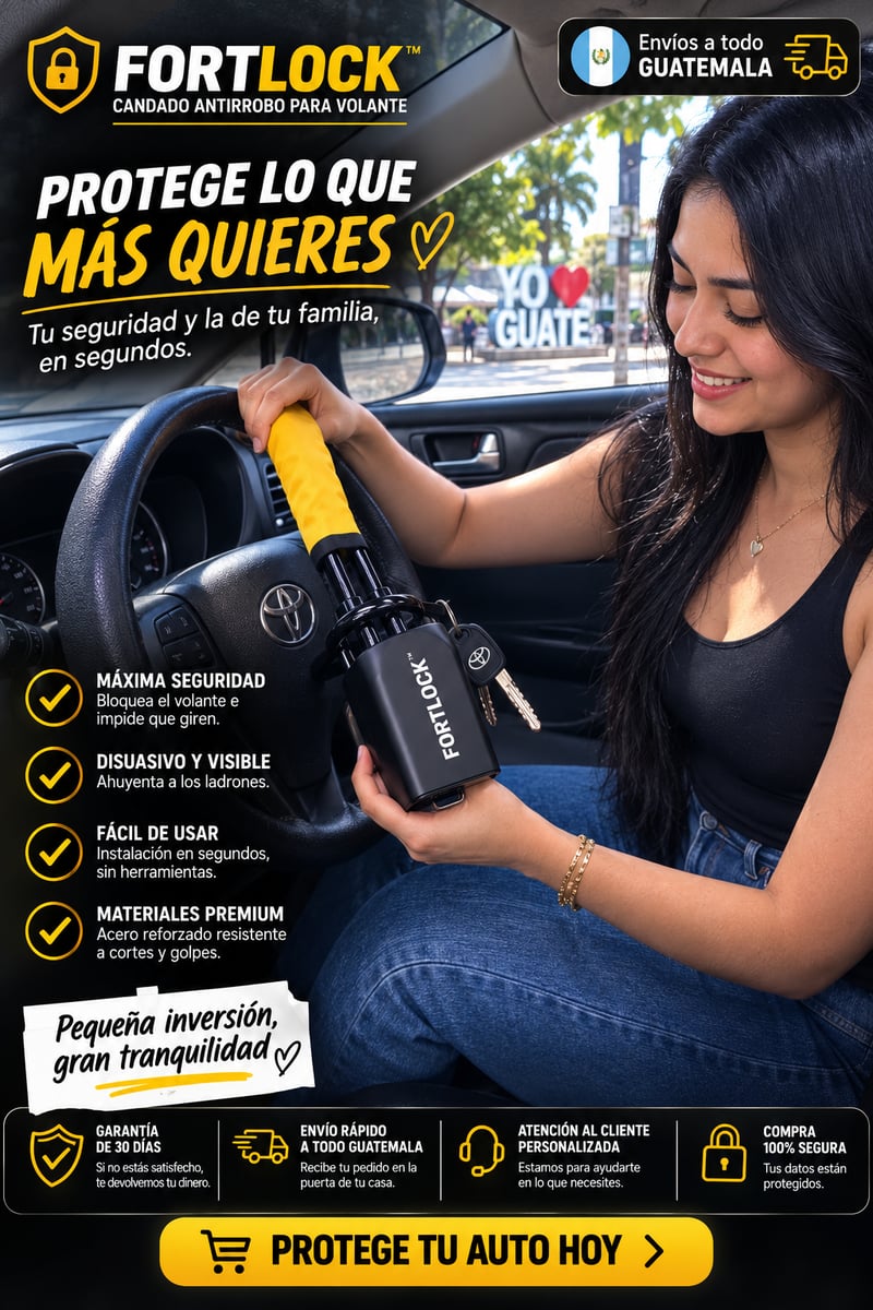 FORTLOCK™ | El candado antirrobo que protege tu vehículo en segundos +Envio gratis🚚