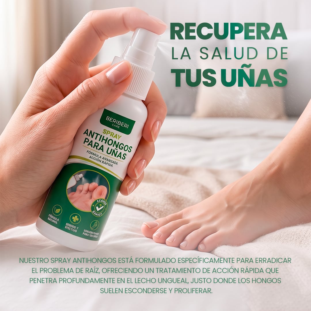 La fórmula en spray que atraviesa la uña y elimina el hongo desde la raíz
