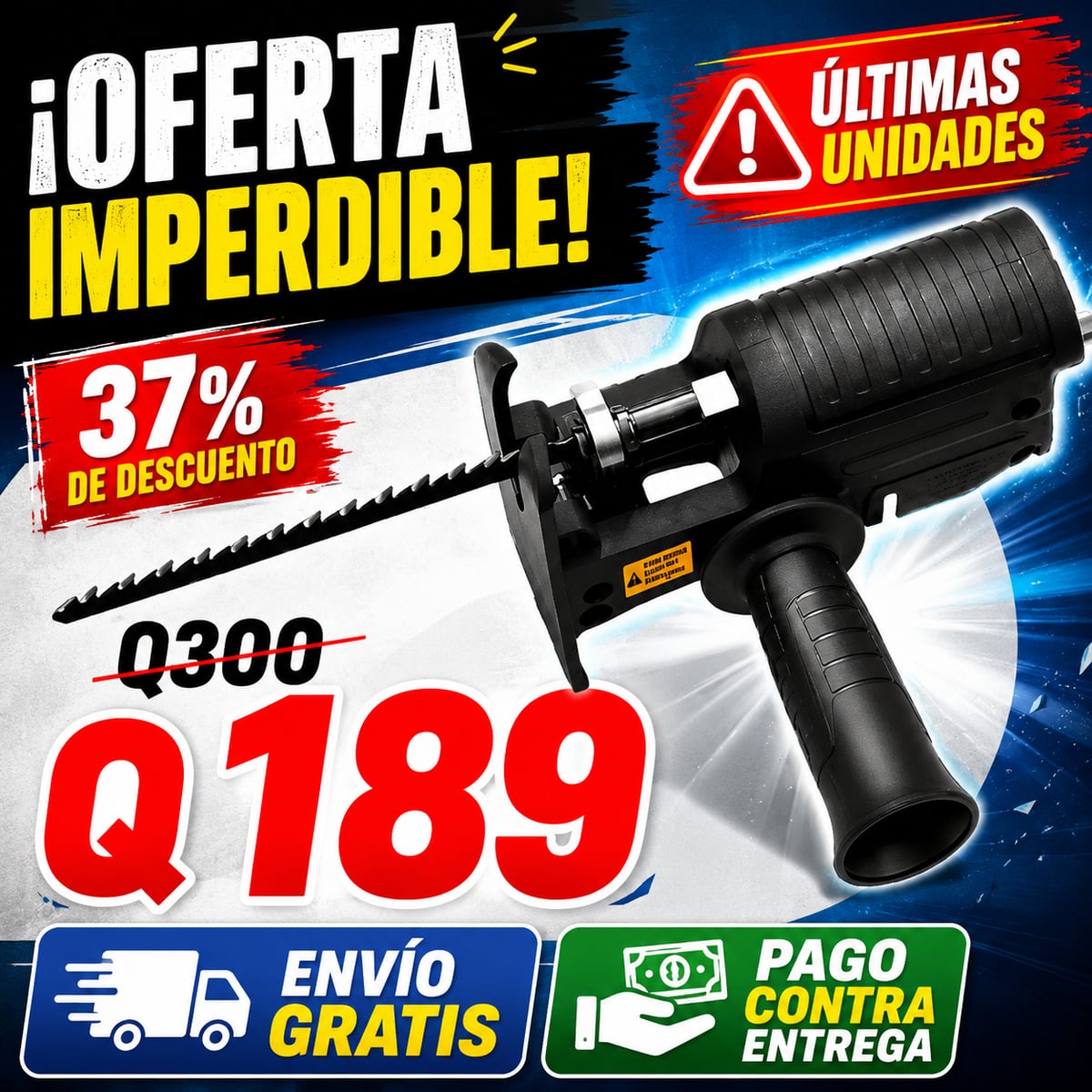 ¡OFERTA IMPERDIBLE! TRANSFORMA TU TALADRO- Adaptador Sierra para Taladros - ENVIO GRATIS 🚚