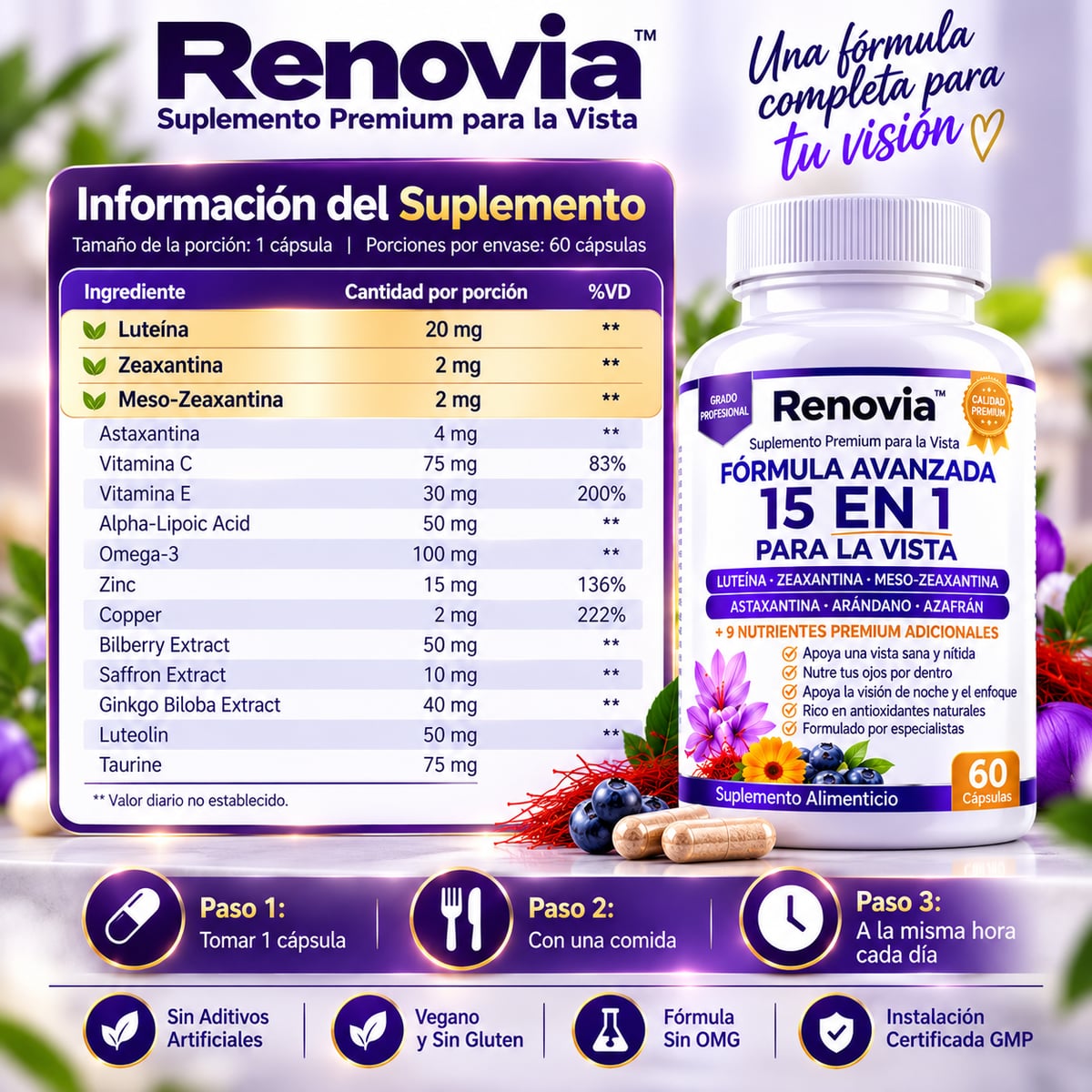 Renovia 15 en 1 - Recupera la nitidez que perdiste 
