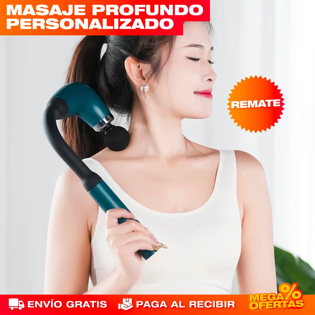 MASAJEADOR CON EXTENSIÓN RECARGABLE