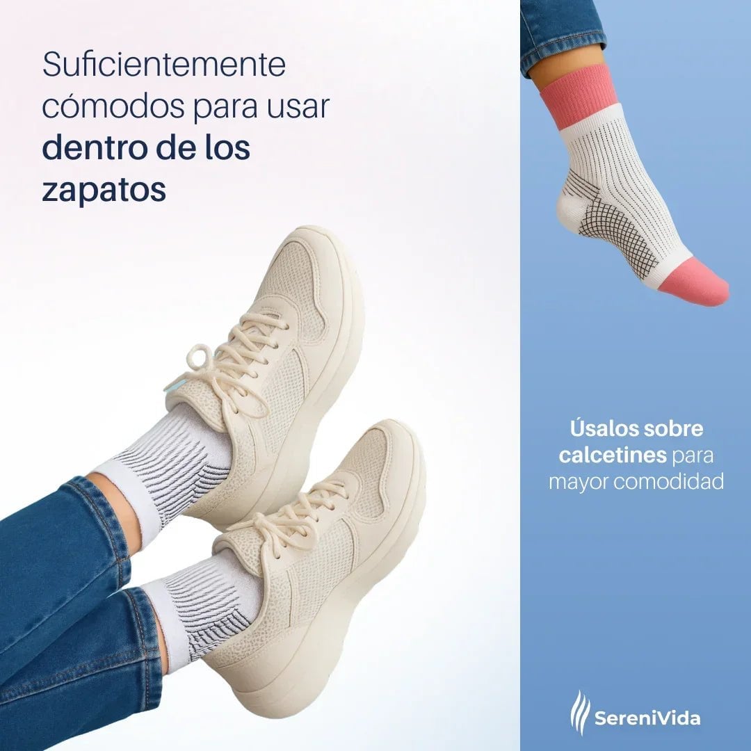 Medias De Compresión - Obtén Alivio Instantáneo De Pies Hinchados Y Adoloridos