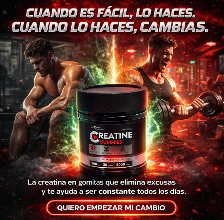 GOMITAS DE CREATINA - PAGAS CUANDO RECIBES + ENVIO GRATIS 🚗🏠🔥