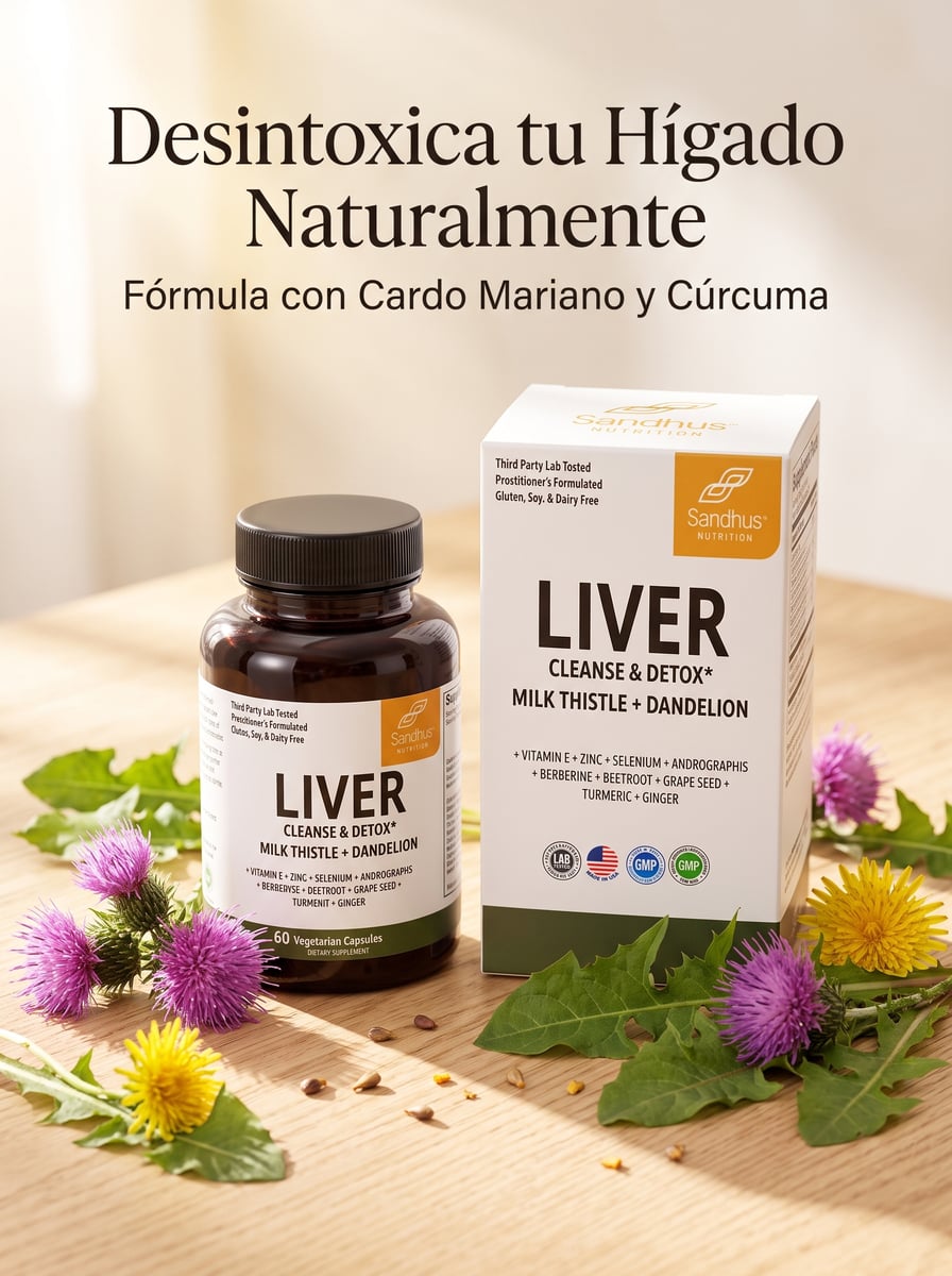 💛 LIVER CLEANSE™ - Detox Premium 60 Cápsulas + Envío Gratis