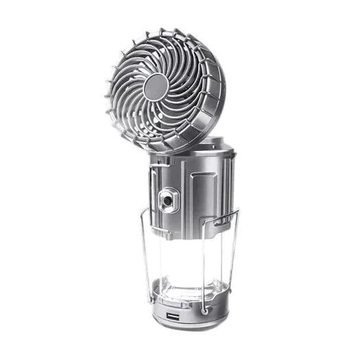 🔥Luz LED portátil para acampar con ventilador