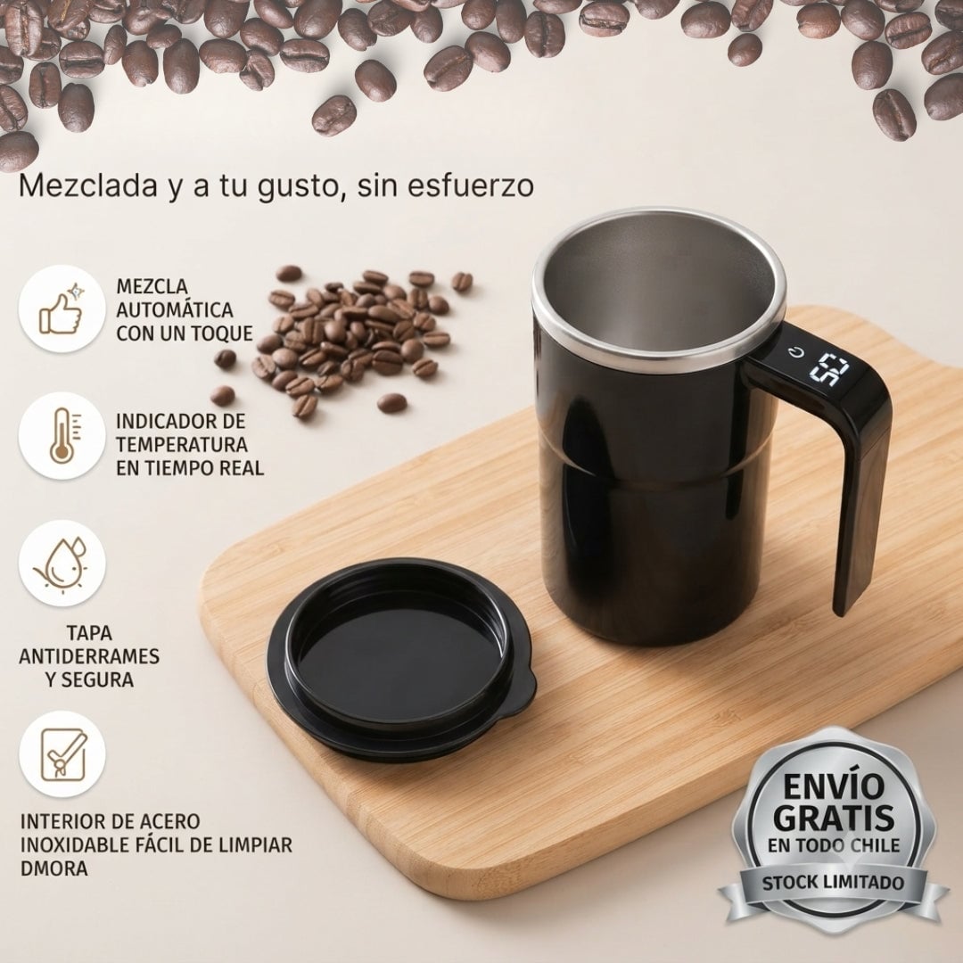 SmartMix Cup™ - Mezcla tus bebidas y muestra su temperatura al instante.