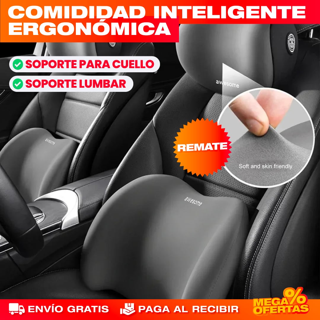 KIT DE SOPORTE LUMBAR ESPUMA VISCOELÁSTICA