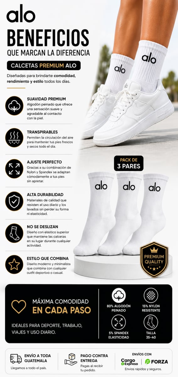 Alo Calcetas Premium + ENVIO GRATIS