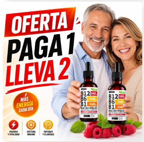OFERTA 2X1 VITAMINA B12 B6 B9 + Envío Gratis!