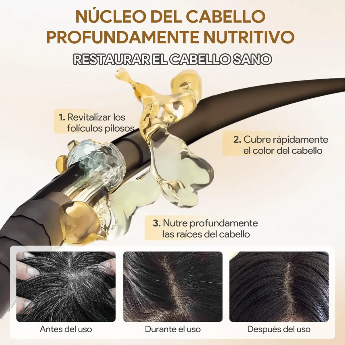 CUBRE TUS CANAS SIN COMPLICACIONES - Shampoo Cubre Canas 500 ml + ENVÍO GRATIS