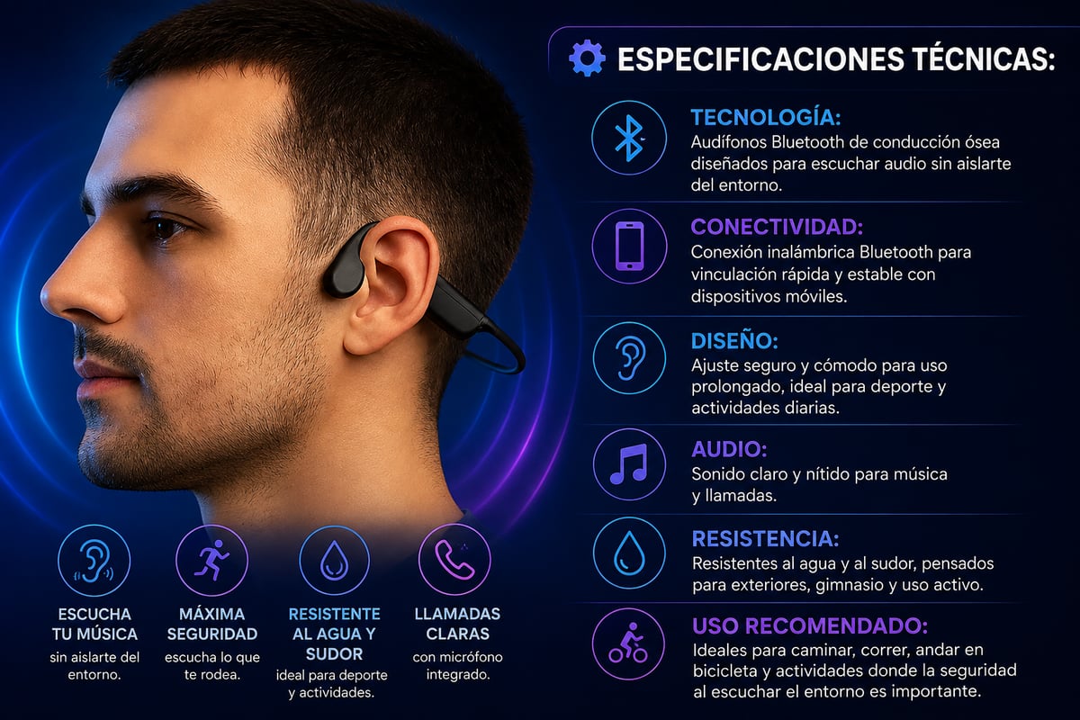 ¡Olvídate de los audífonos que se caen! Descubre los K79 de conducción ósea