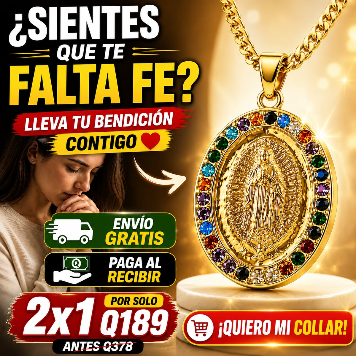 2X1 COLLAR VIRGEN + ENVIO GRATIS