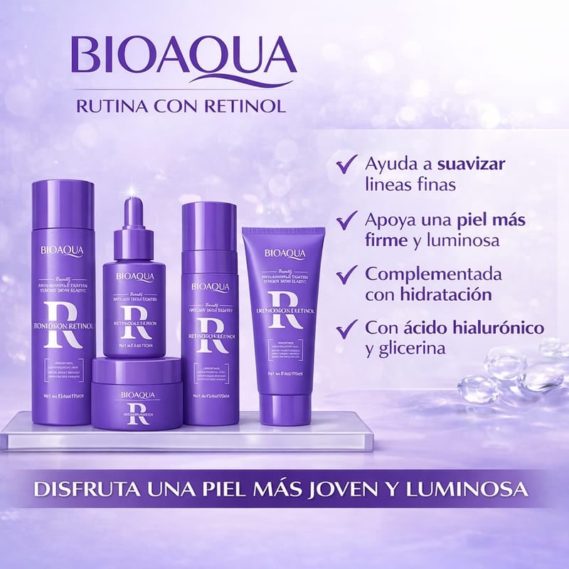 Kit facial de retinol antiedad BIOAQUA
