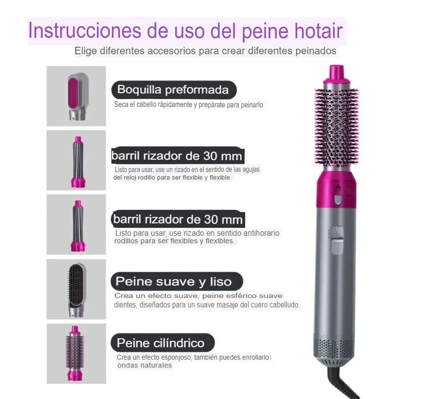 CEPILLO SECADOR 5 3N 1