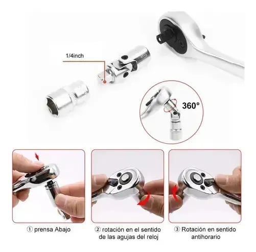 TODO EN UNA SOLA LLAVE - Set de LLaves de Dado (46 Piezas) + ENVÍO GRATIS