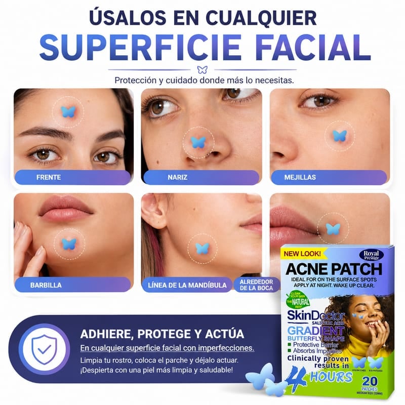 Parches con ácido salicílico para el acné + envío gratis