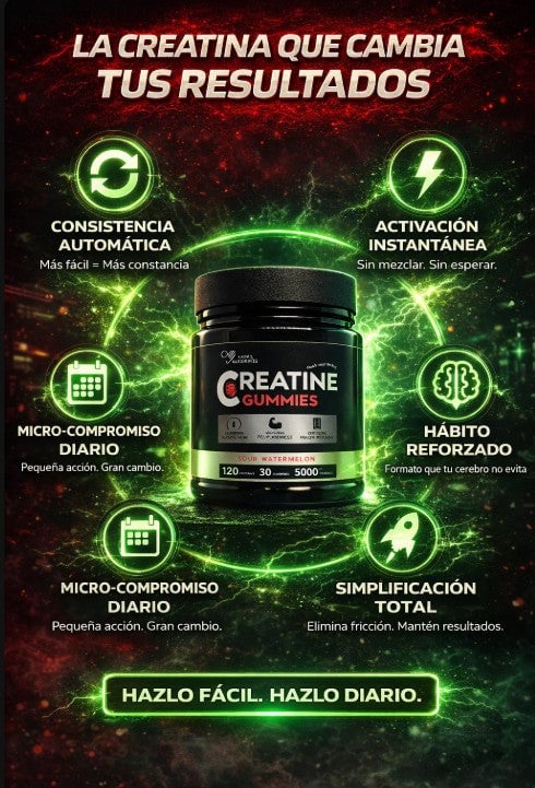 GOMITAS DE CREATINA - PAGAS CUANDO RECIBES + ENVIO GRATIS 🚗🏠🔥