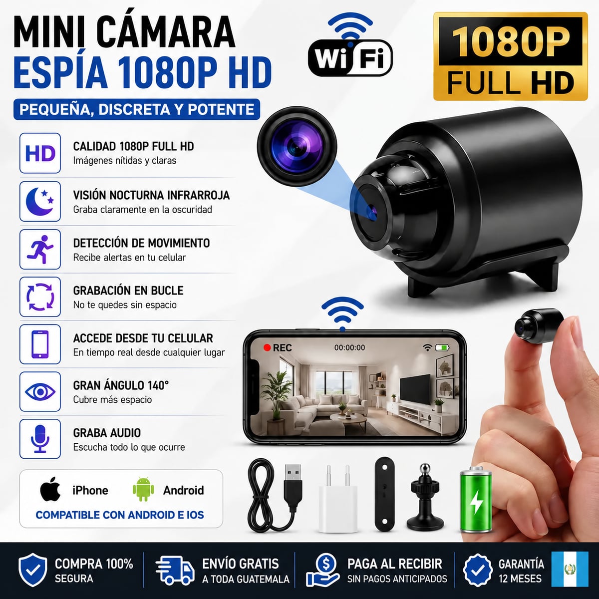 Mini Cámara Espía: Descubre la VERDAD 📹👀