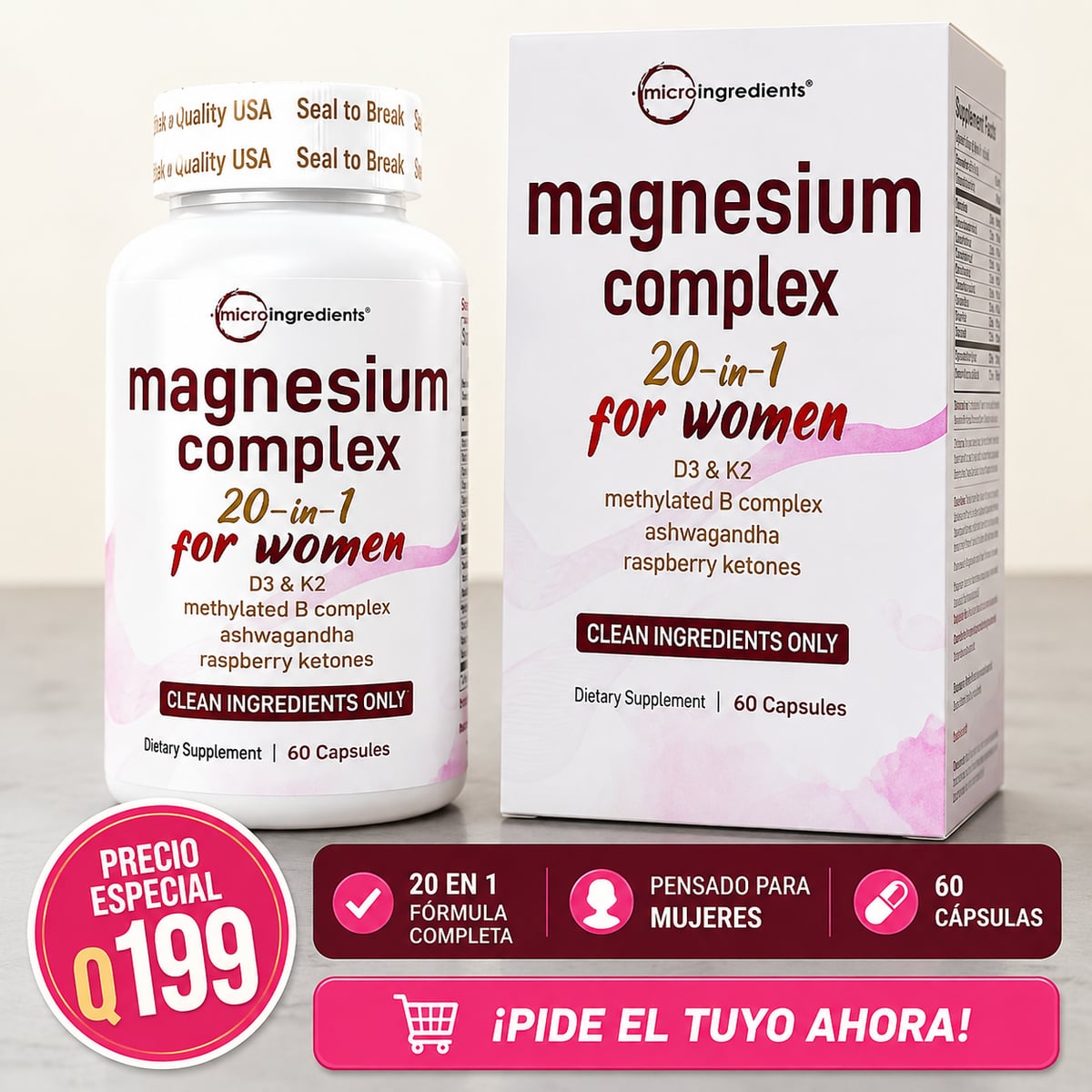 MAGNESIUM COMPLEX 20 en 1 For Women - Envío Gratis 🚚