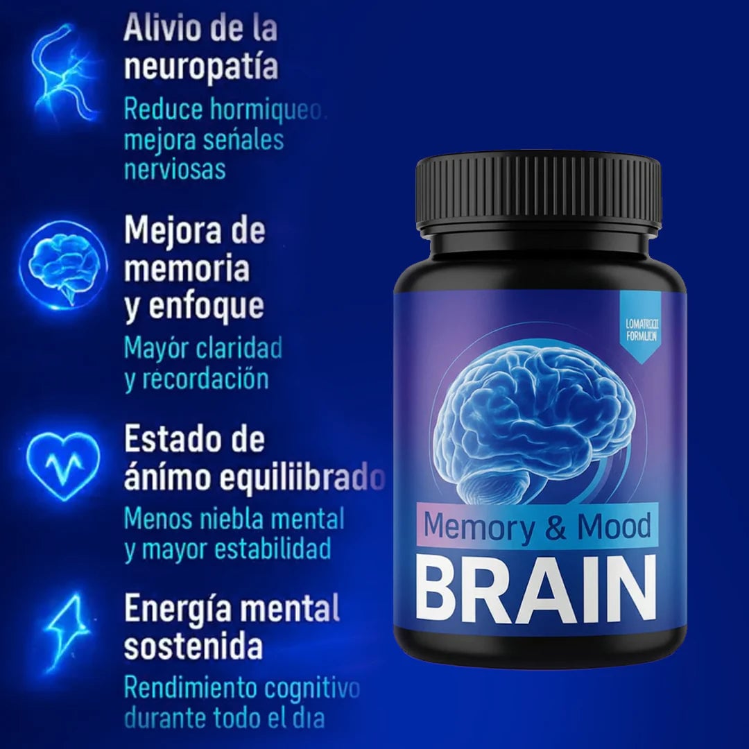 Neuro Brain 60 Caps - Alivio Natural de Neuropatia - Envio Gratis