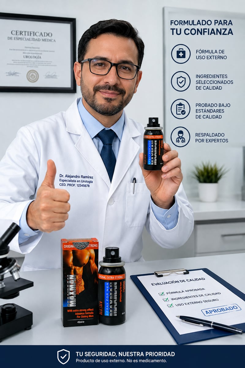 Maxman Spray Masculino 45 ml – Confianza y Rendimiento Cuando Más Importa