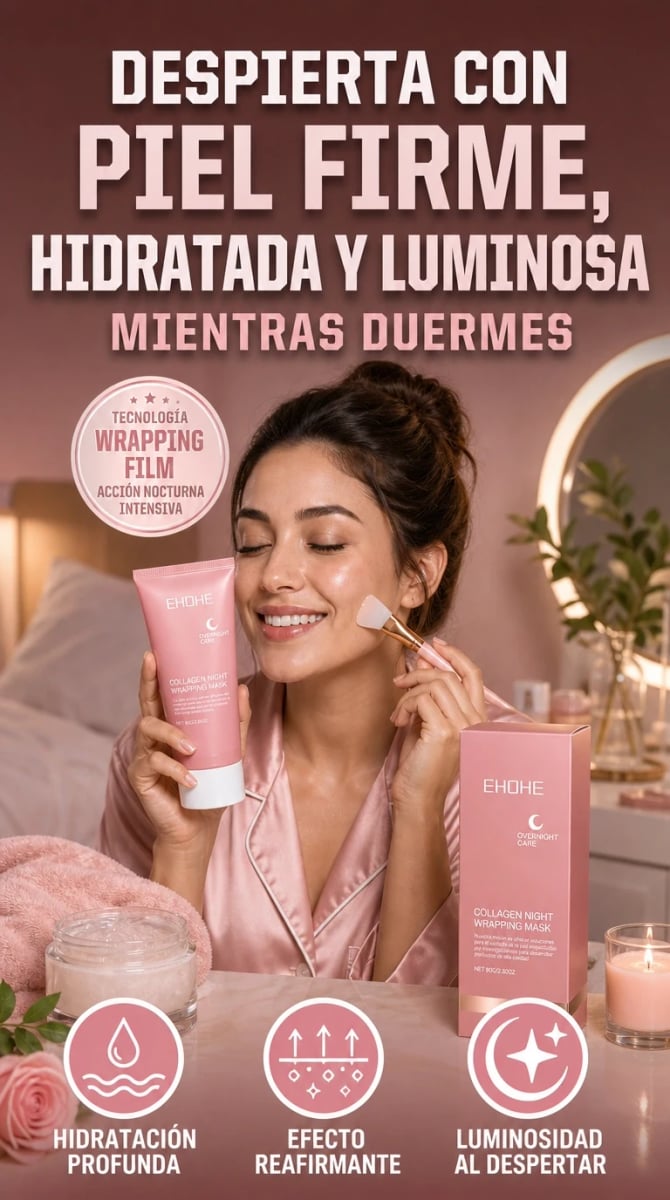 Mascarilla nocturna de colágeno