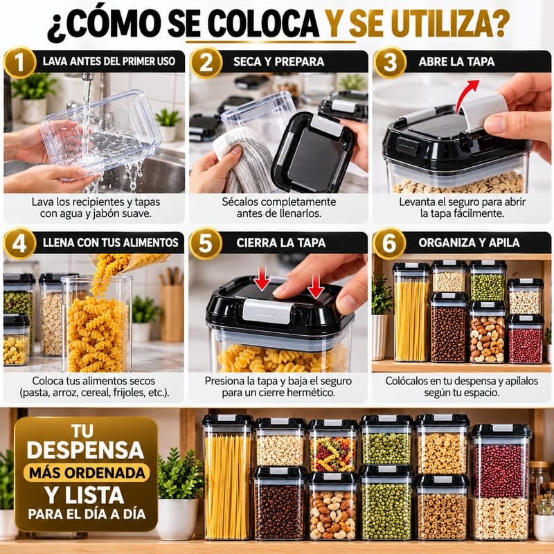 Set Hermético de Cocina 7 en 1