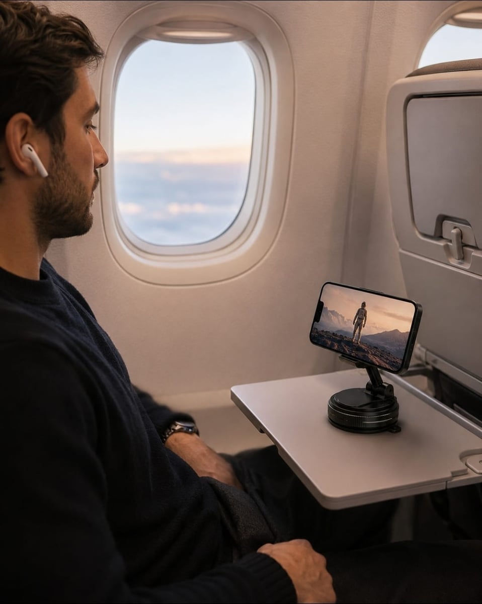 Soporte para celular Magnético 360° con Succión al Vacío