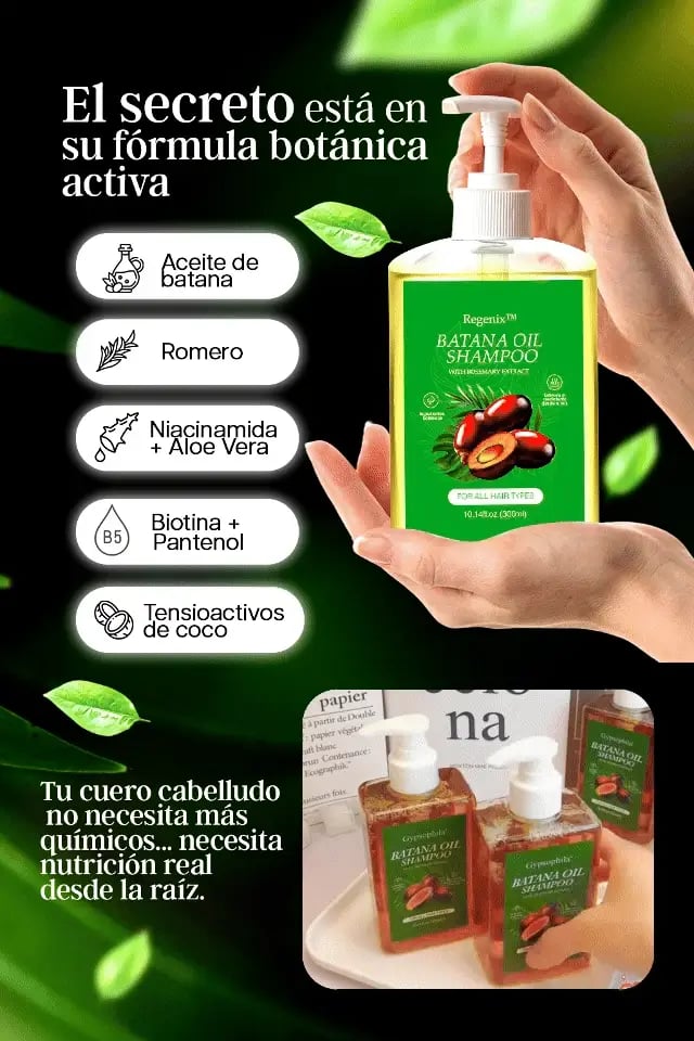 SHAMPOO DE BATANA OIL Y ROMERO