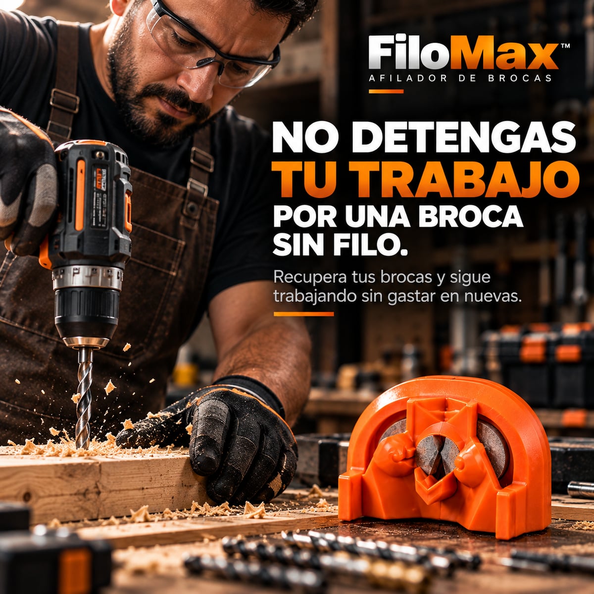 FILOMAX™ - AFILADOR DE BROCAS MULTIUSOS