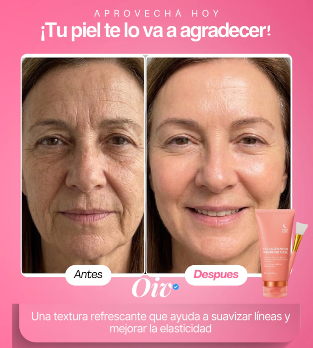 Mascarilla Nocturna de Colágeno 🌙✨ | Dale a tu Piel la Rutina Perfecta💎💧