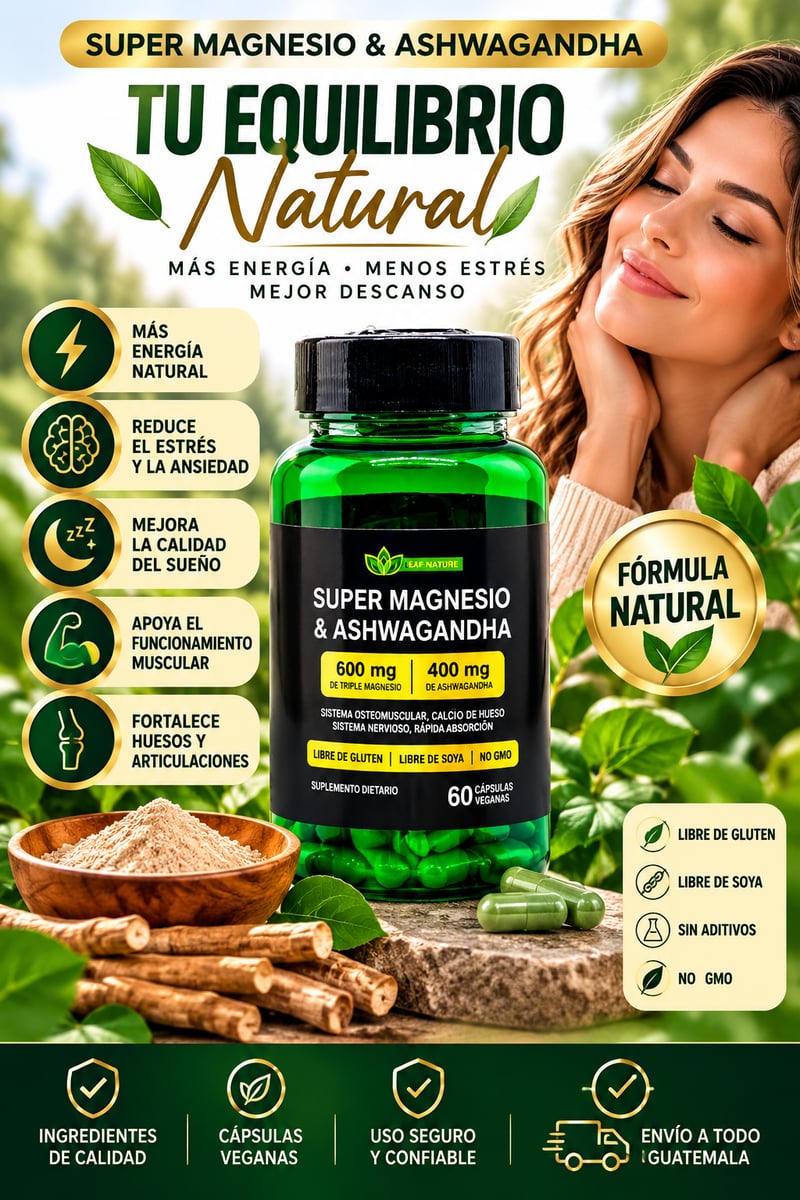 ✨ SUPER magnesio + Ashwagandha 🌿