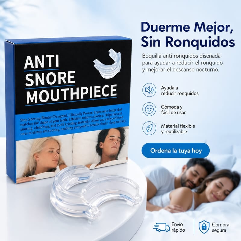 BOQUILLA ANTIRONQUIDOS - VUELVE A DORMIR FELIZ