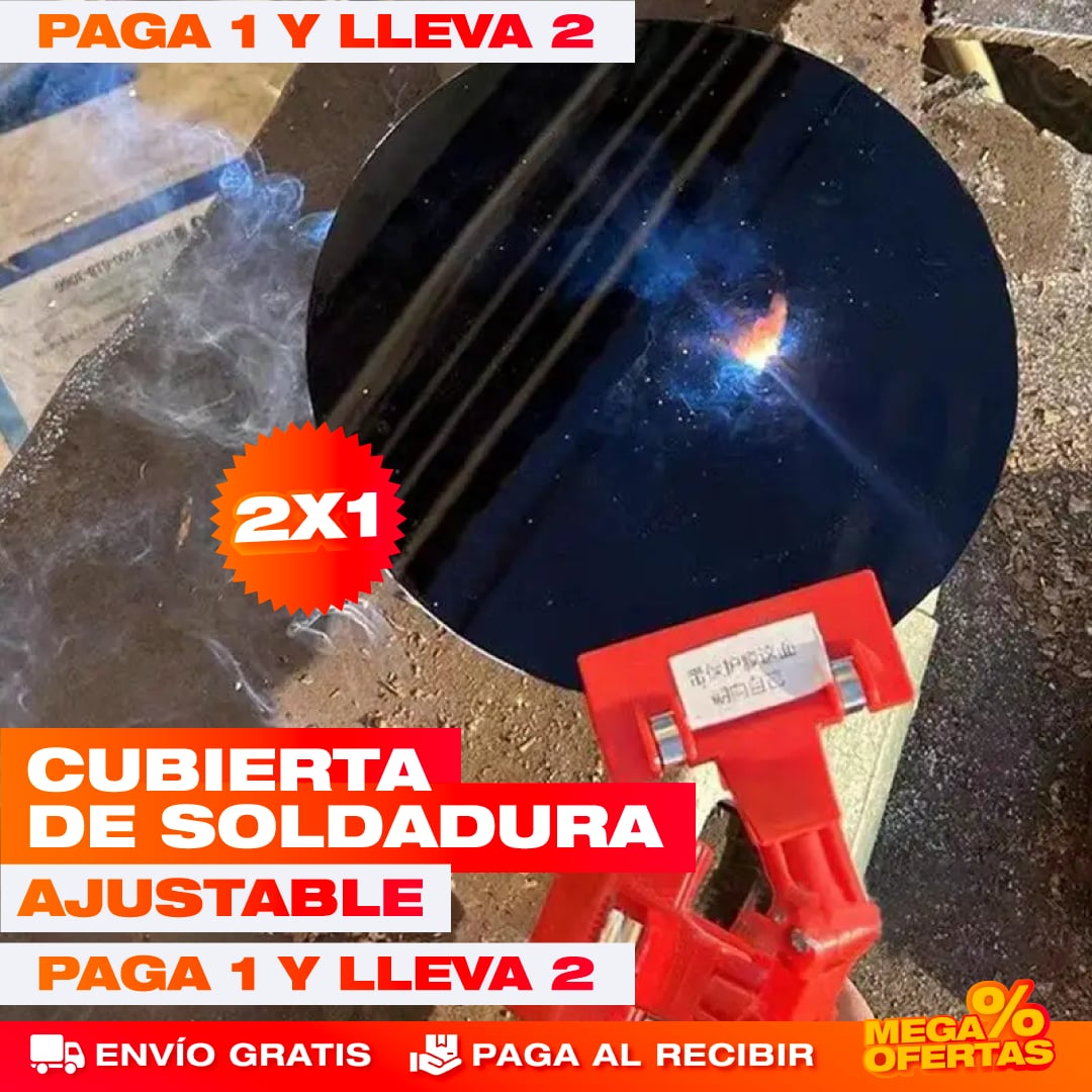 PROMO X2 Cubierta Opaca de Soldadura Ajustable – Suelda Protegiendo tus Ojos del Destello