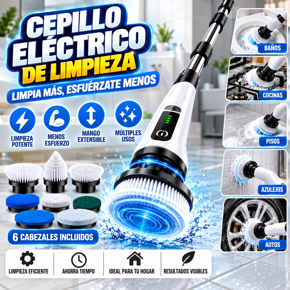 Cepillo Para Limpear 9 en 1