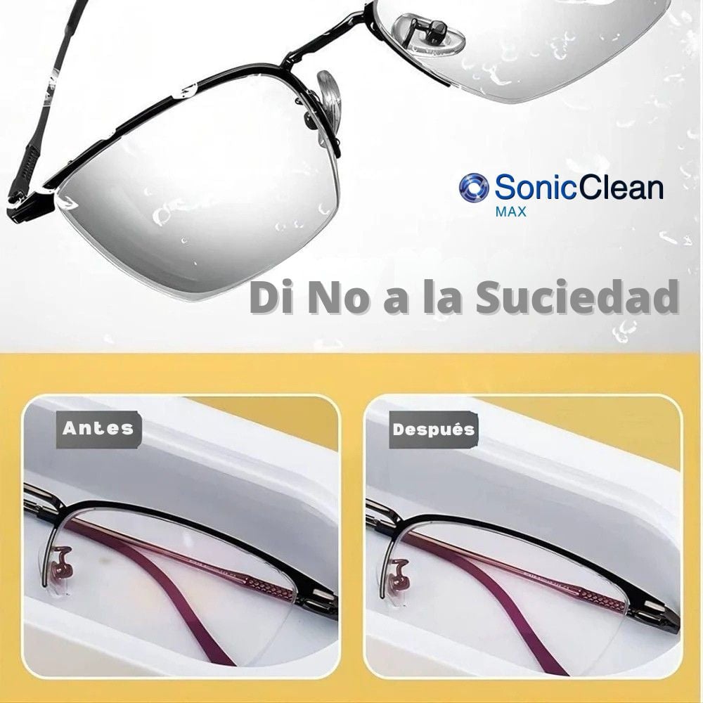 SoniClean Max– Limpieza y cuidado profundo sin esfuerzo para joyas, lentes y mas🧼
