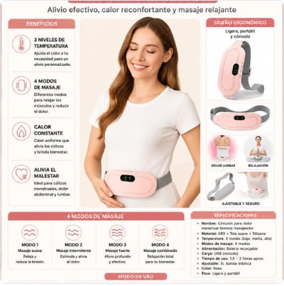 Cinturón Recargable Para Cólicos