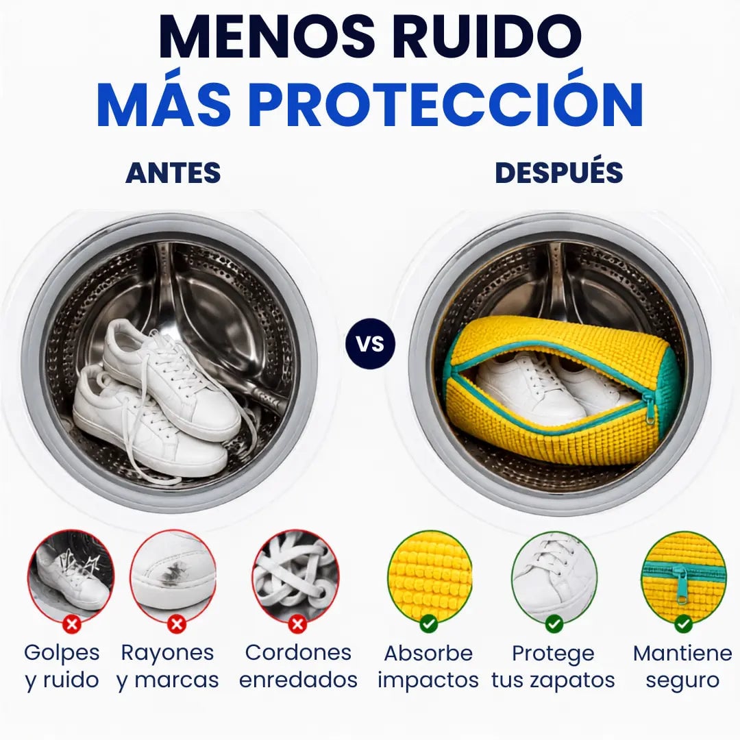 Bolsa protectora para lavar zapatos