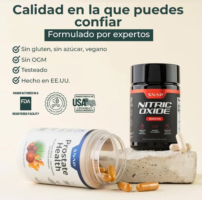 COMBO NITRIC OXIDE + CUIDADO PRÓSTATA - ENVÍO GRATIS ✅😱