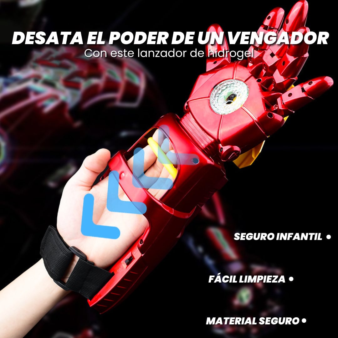 Brazo de Iron Man lanzador de balas de hidrogel - Hydro Man™ +Envio Gratis