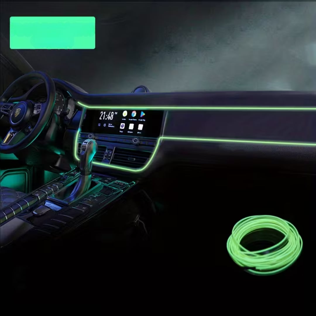 LUCES LED NEON PARA INTERIOR DE AUTO DE 5 METROS CON ESPATULA - NEON DRIVE