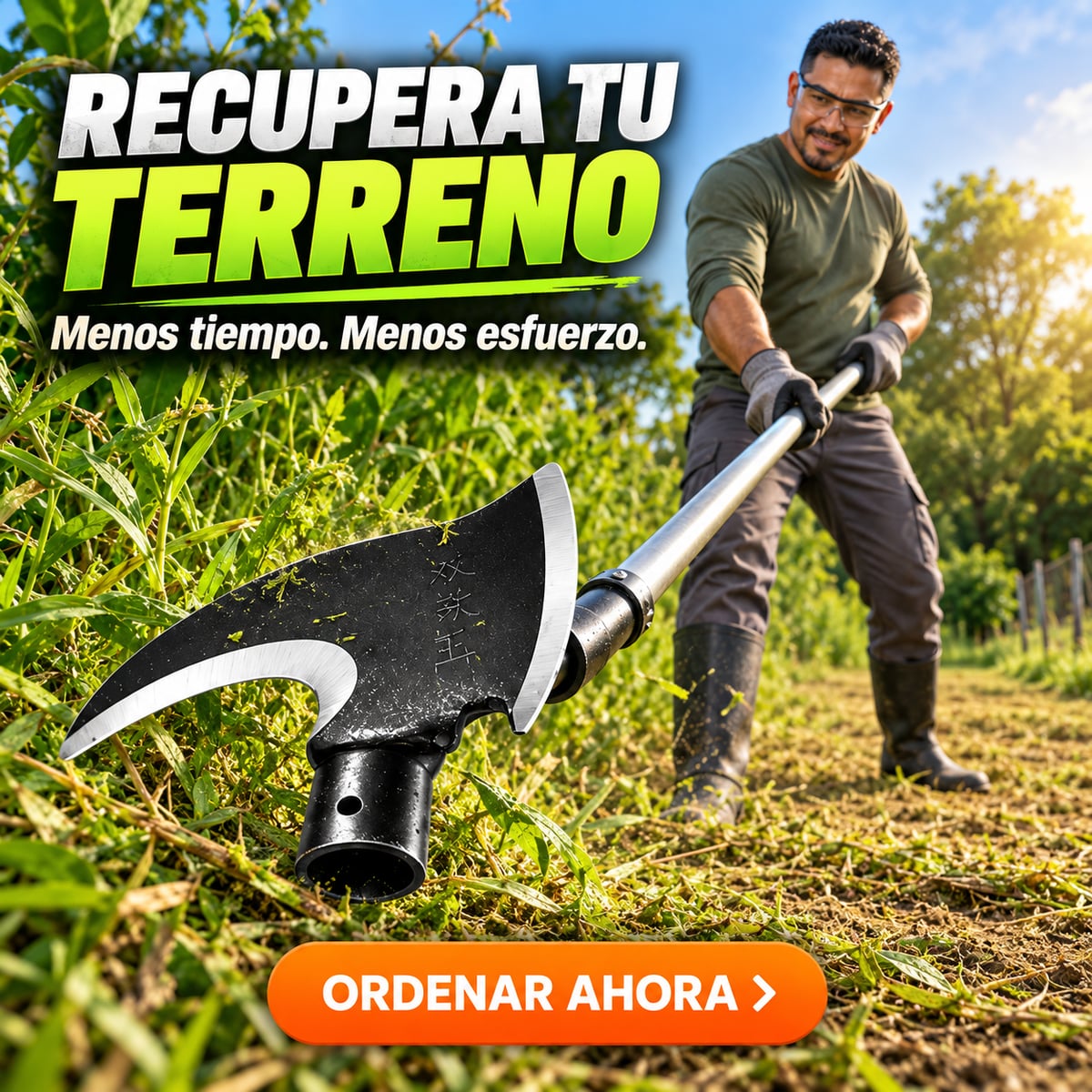 🌿 CORTADOR DE MALEZA DOBLE FILO | RECUPERA TU TERRENO CON MENOS ESFUERZO 💪