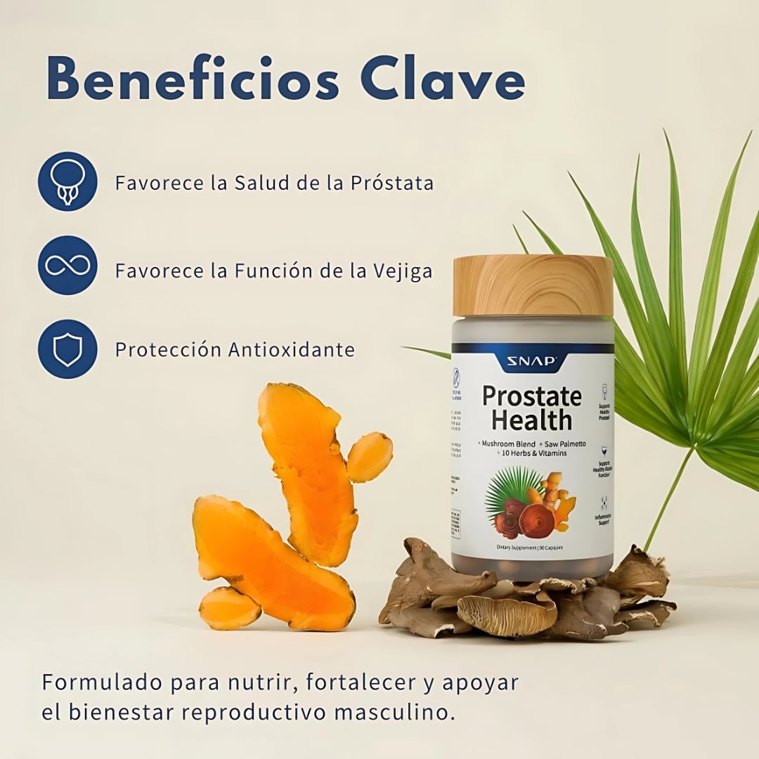 Prostate Health™ – Apoyo Prostático y Bienestar Urinario | 90 Cápsulas