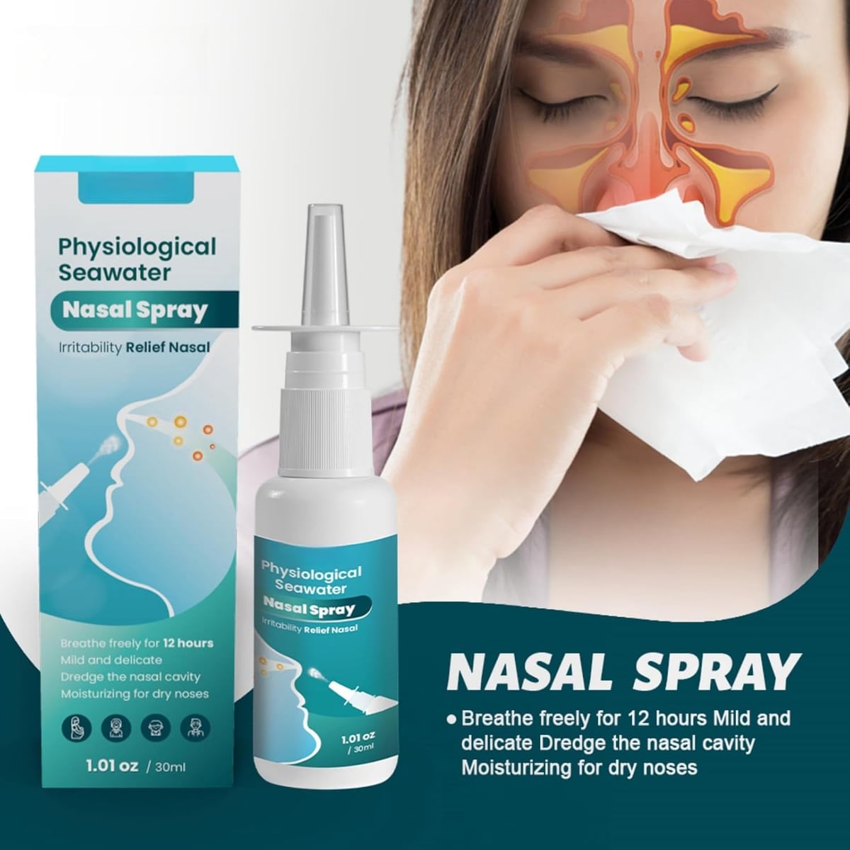 Respira Fácil Spray Nasal Rápido Alivio Instantáneo