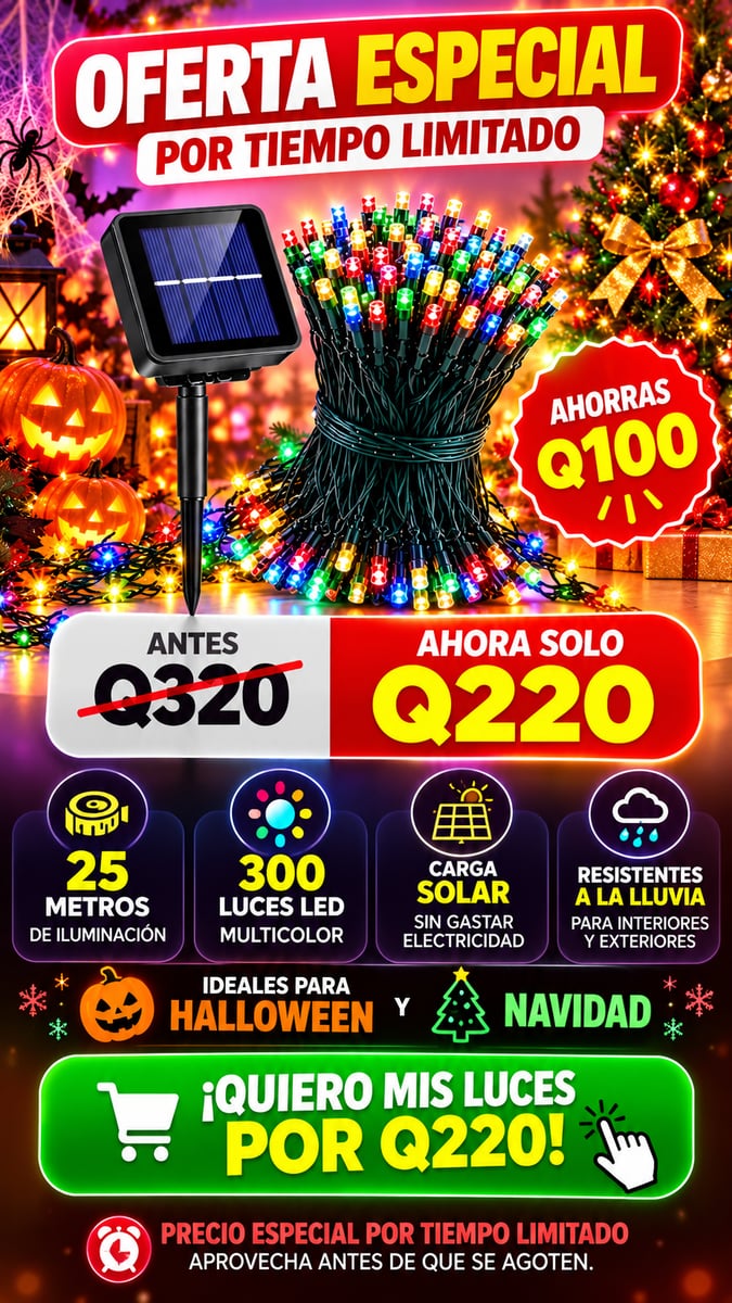 🎄✨ LUCES NAVIDEÑAS CON PANEL S0LAR