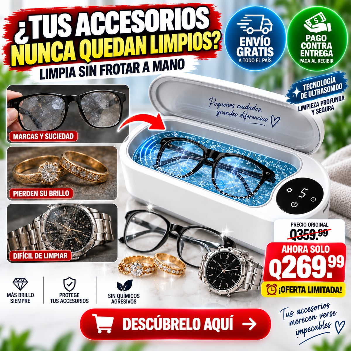 Limpiador Multifuncional para Gafas y Accesorios